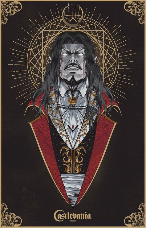 Castlevania - Symphony of the night posters on Behance Castlevania Dracula, Dracula Art, Castlevania Lord Of Shadow, Alucard Castlevania, Castlevania Wallpaper, Castlevania Anime, Lord Of Shadows, Film Anime, Vampire Art