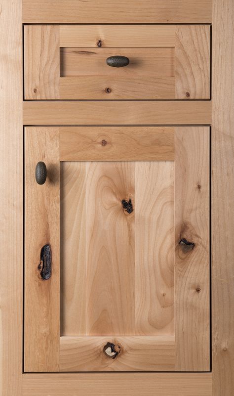 Kitchen Cabinet Door Styles Farmhouse, Adler Cabinets Knotty, Light Knotty Alder Kitchen Cabinets, Natural Knotty Alder Kitchen Cabinets, Knotty Alder Kitchen Cabinets Stains, Natural Alder Cabinets, Rustic Wood Kitchen Cabinets, Natural Kitchen Cabinets, Knotty Alder Kitchen Cabinets