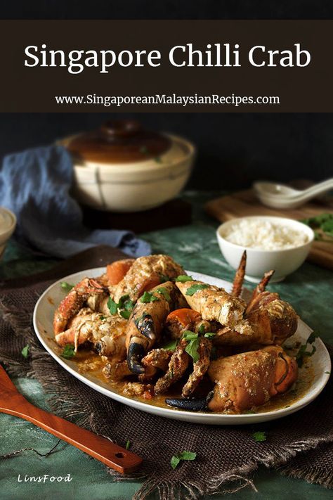 Singapore Chilli Lobster - the Chilli Crab's Classy Cousin Chilli Crab Recipe, Chilli Crab, Lobster Recipe, Crab Recipe, Fish Curry Recipe, Delicious Seafood Recipes, Paste Recipe, Chilli Recipes, Shellfish Recipes