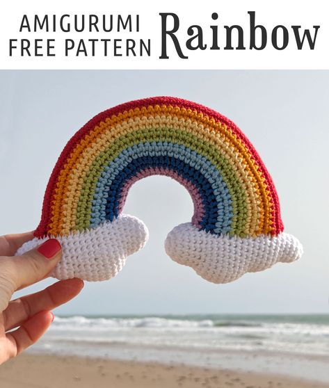 Rainbow Amigurumi: Free Pattern | Free Crochet Rainbow Patterns, Amigurumi Rainbow Free Pattern, Rainbow Crochet Amigurumi, Crochet Rainbow Plush, Rainbow Amigurumi Free Pattern, Rainbow Crochet Free Pattern, Crochet Rainbow Pattern Free, Gay Crochet, Crochet Rainbow Pattern