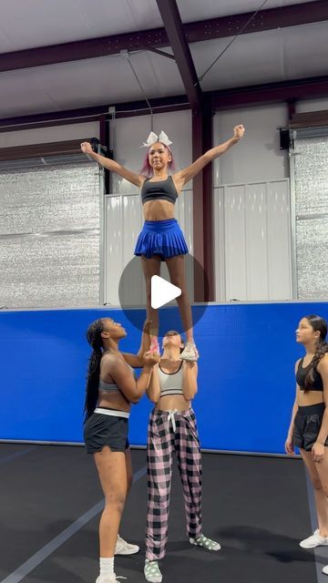 𝗧𝗢𝗣𝗜𝗖 𝗢𝗙 𝗗𝗜𝗦𝗖𝗨𝗦𝗦𝗜𝗢𝗡 on Instagram: "Yell for Reckless, GO RECKLESS GO! 🤠  Just a few practices in, and this team is already making huge strides! — It’s UP! ⬆️   S/N: Keetha got her two front teeth back! 🦷😭  •  •  •  •  •  #cheer #cheerleader #cheerleading #tumble #tumbling #tumbler #tucks #backhandspring #roundoff #advanced #reels #reelitfeelit #reelsinstagram #instagram #instagramreels #instacheer #cheerstagram #explore #explorepage #viral #like #tiktok #instadaily #instalike #instagood #highschoolcheer #cheerlife #cheermom #allstarcheer #houston" Cheer Stunts For 3 People, Cheer Drills, Cheer Facials, Full Down Cheer Stunt, Eye Black Ideas Sports, Cheer Tumbling, Cheer Outfits For Practice, Cheerleading Stunting, Cheer Stunts Level 2