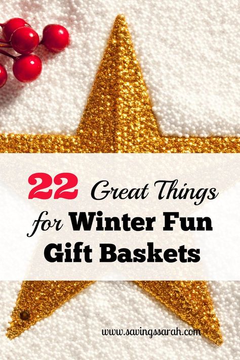 The weather may be cold out, but winter is a great time to have fun both indoors and out. Check out 22 Awesome Additions to Winter Fun Gift Baskets. Winter Basket, Snowmen At Night, Thrifty Crafts, Gift Baskets For Men, Fun Christmas Crafts, Winter Craft, Project Manager, Creative Blog, Winter Fun