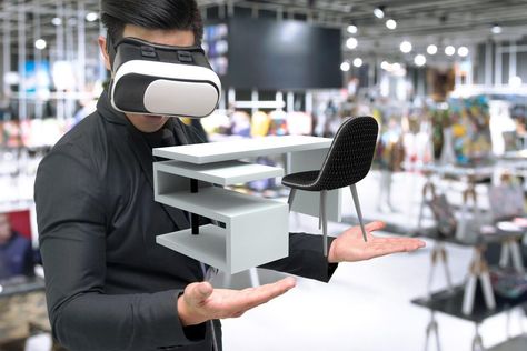 10 Best Examples Of Augmented And Virtual Reality In Retail Virtual Reality Goggles, Retail Trends, Ar Vr, Virtual Environment, Vr Experience, Body Scanning, Marketing Technology, Customer Engagement, Wearable Device