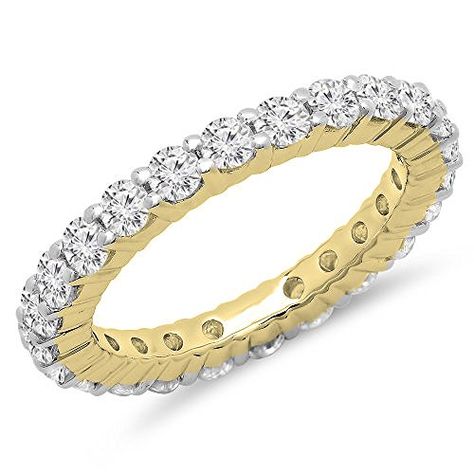 1.00 Carat (ctw) 18K Yellow Gold Round Diamond Eternity Wedding Anniversary Stackable Band (Size 8.5) * Learn more @ Round Eternity Band, Pet Memorial Necklace, Memorial Pendant, Cuff Bracelets Handmade, Memorial Necklace, Eternity Ring Diamond, Stackable Ring, Diamond Eternity, Bangles Jewelry