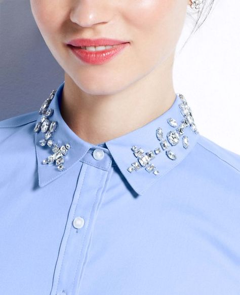 Jeweled Collar Shirt Jeweled Collar, Dream Lifestyle, Fashion Suits, Mens Fashion Suits, Collar Blouse, Collared Shirt, Collar Shirt, Collar Shirts, Style Ideas