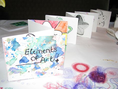 7/8 grade ... Elements of Art accordion book The Elements Of Art, Visual Art Lessons, High School Art Lessons, Middle School Art Projects, Art Lessons Middle School, Jr High, Visual And Performing Arts, Art Curriculum, Elementary Art Projects