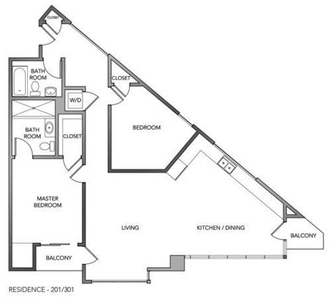 The Century on Market Street Releases Triangular Floor Plans - Coming Attractions - Curbed SF Triangle Building, Residential Architecture Apartment, Plot Plan, Rendered Floor Plan, Triangle House, Modern Residential Architecture, Apartment Floor Plan, Tree House Designs, Small House Floor Plans