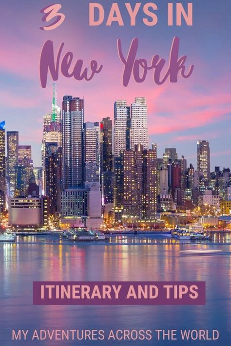 Places To See In New York City, Things To In New York, Trips To New York City, 3 Day City Trip Packing, New York Things To Do In, New York Couples Trip, New York Three Day Itinerary, 3 Days In Nyc Itinerary, Nyc In 3 Days