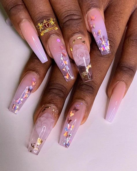 Nails Yellow, Gold Nail, Cute Acrylic Nail Designs, Long Acrylic Nails Coffin, Bling Acrylic Nails, Summer Acrylic Nails, Pink Acrylic Nails, Square Acrylic Nails, Dream Nails