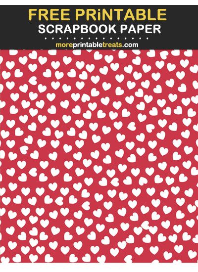 Cranberry Red Heart Confetti Scrapbook Paper Valentine Scrapbook Paper, Valentine Scrapbook, Scrapbook Paper Designs, Valentine Paper, Valentines Scrapbook, Love Well, Heart Confetti, Printable Valentine, Valentines Printables Free