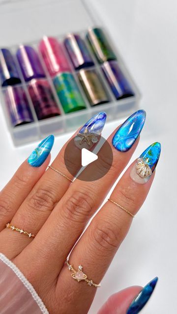 Nail Foil Art Ideas, Nail Transfer Foil Designs Ideas, Foil Transfer Nails, Foil Nail Designs Ideas, Foil Nails Tutorial, Nail Foils Designs, Foil Nails Acrylic, Nail Foil Tutorial, Extra Nails Designs