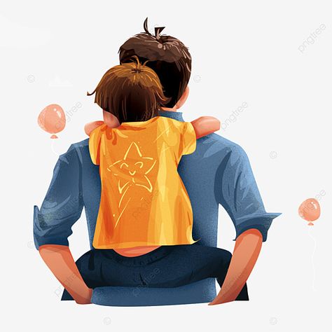 Father And Son Illustration, Boy Teenager, Father's Day Illustration, Arm Tattoos Drawing, Happy Fathers Day Images, Childhood Memories Art, Man Png, Father Art, Romantic Love Song