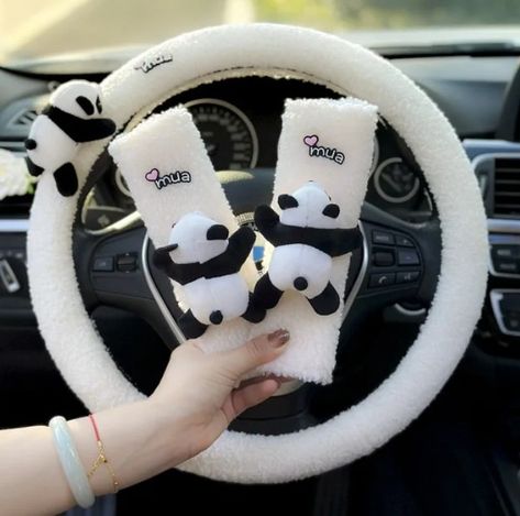 Panda Things, Panda Items, Artsy Phone Cases, Pink Car Accessories, Mermaid Swimsuit, Cool Car Accessories, Cute Furniture, Cool School Supplies, Cartoon Panda