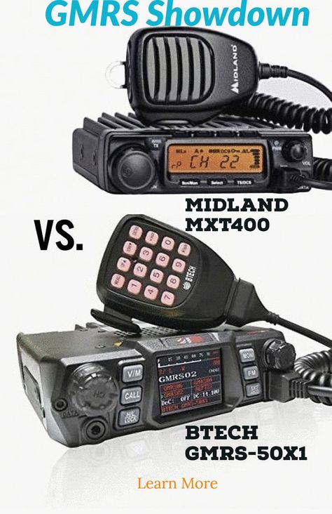 Midland MXT400 GMRS vs GMRS-50X1 Gmrs Radio Antenna, Amature Radio, Road Trip Safety, Gmrs Radio, Emergency Planning, Off Grid Survival, Overland Truck, Ham Radio Antenna, Walkie Talkies