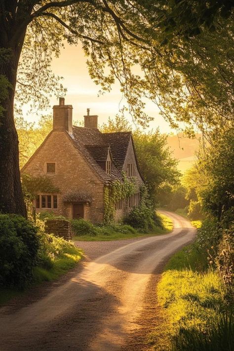 Cottage Design Ideas, The Cotswolds England, Ireland Country, England Countryside, Cotswolds England, Stone Cottages, Have Inspiration, Countryside House, Dream Cottage