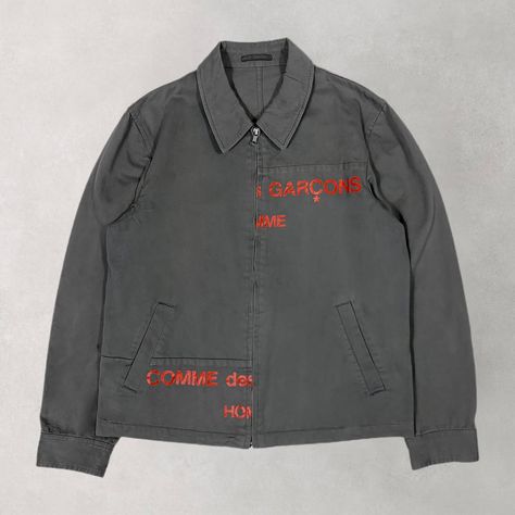 Comme Des Garcons Jacket, Men Styling, Aesthetic Grunge Outfit, Fashion D, Baggy Clothes, Mens Outfit Inspiration, Clothing Designs, Work Jacket, Men's Outerwear