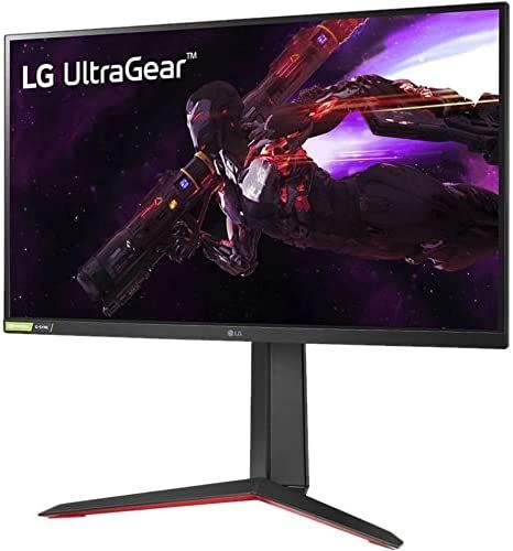 LG 27GP850-B Ultragear Gaming Monitor 27” QHD (2560 x 1440) Nano IPS Display, 1ms Response Tim, 165Hz Refresh Rate, NVIDIA G-SYNC Compatible, AMD FreeSync Premium, Tilt/Height/Pivot Adjustable Stand Game Setup, Gaming Monitor, Save Power, Color Depth, Hdmi Cables, Built In Speakers, Gaming Setup, Blur, Computer Accessories