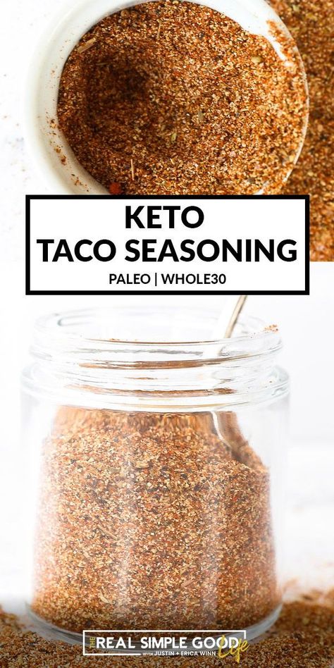 Low Carb Taco Salad, Keto Taco Seasoning, Diy Taco Seasoning, Make Taco Seasoning, Spice Blends Recipes, Taco Seasoning Recipe, Low Carb Tacos, Homemade Spice Blends, Diy Spices