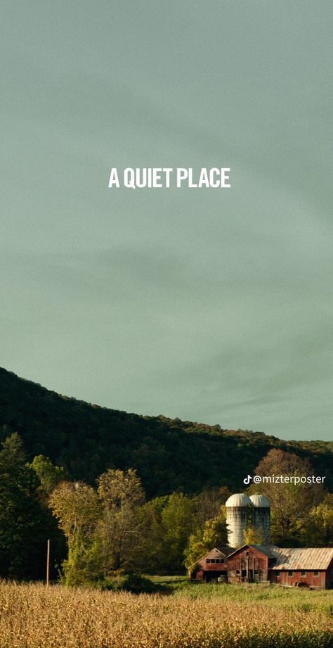 The Quiet Place Aesthetic, A Quiet Place Wallpaper, A Quiet Place Aesthetic, Quiet Place Aesthetic, A Quiet Place Poster, Quiet Place Movie, A Quiet Place Movie, Funky Posters, Dystopian Movies