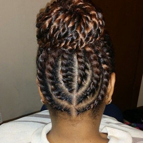 7 of the Hottest Flat Twist Bun Hairstyles for Women Senegalese Twists Crochet, Twist Updo Hairstyles, Twists Crochet Braids, Twist Senegalese, Hairstyles 15, Cornrows Updo, Twists Crochet, Flat Twist Styles, Flat Twists