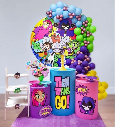 Cartoon Network Party Decorations, Teen Titans Go Birthday Party, Teen Titans Go Party, Teen Titans Birthday Party, Home Decor Tips And Tricks, Decor Tips And Tricks, 7th Birthday Party Ideas, Bday Party Theme, Diy Home Decor Ideas