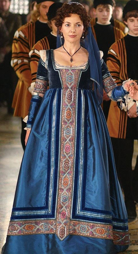 1490s Dress, 1490s Fashion, Borgia Dress, Borgias Costumes, The Tudors Costumes, Study Fashion, Sca Garb, Medieval Garb, The Borgias