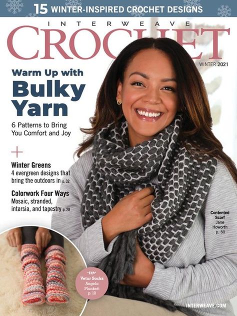 Magazines - Interweave Crochet - Boise Public Library - OverDrive Stitch Ring, Bulky Yarn Patterns, Crochet Cables, Crochet Numbers, Interweave Crochet, Crochet Baby Booties Pattern, Rigid Heddle Weaving, Baby Booties Pattern, Crochet Cable