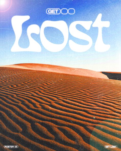 Poster design featuring typography, a desert, and some textures Desert Typography, Desert Poster Design, Desert Graphic Design, Helvetica Neue, Desert Design, Vintage Poster Design, Typography Poster Design, Typography Layout, Typography Poster