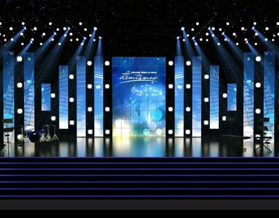 event 3D on Behance Led Screen Stage Design For Sangeet, Stage Led Design, Led Screen Stage Design, Coffee Table Book Design, Stage Lighting Design, New Nature Wallpaper, Concert Stage Design, Church Interior Design, Corporate Event Design