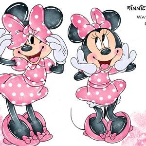 Minnie Mouse Clipart, Mouse Clipart, Mouse Png, Colouring Book, Watercolor Clipart, Art Images, Minnie Mouse, Coloring Books, Clip Art