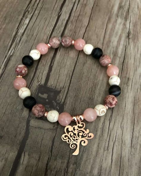 Picture Printer, Marble Bracelet, Charm Bracelets For Girls, Diy Leather Bracelet, Stone Bead Jewelry, Healing Gemstone Bracelets, Pretty Jewelry Necklaces, Basic Jewelry, Diy Bracelet Designs