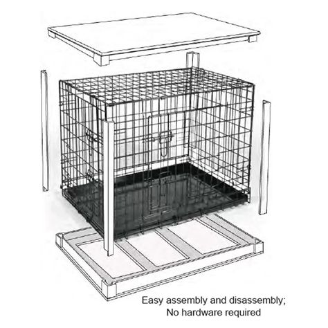 Dog Crate Table, Wood Dog Crate, Diy Dog Crate, Dog Crate Cover, Dog Kennel Furniture, Diy Dog Kennel, Crate Cover, Dog Crate Furniture, Dog Area