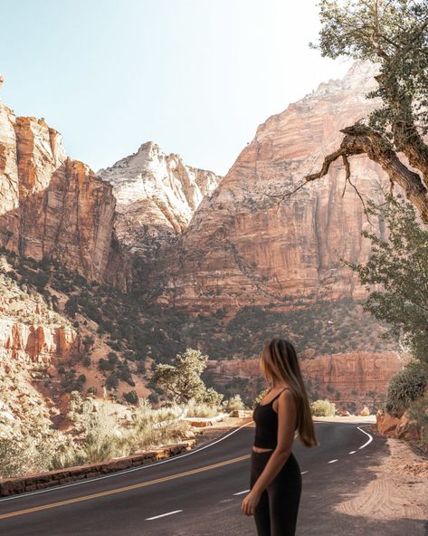 20 Photos to Inspire You to Visit Zion National Park in Utah | Wanderfully Rylie Hike Pictures, Hiking Picture Ideas, National Parks Road Trip, Sunrise Hike, Zion Park, Southwest Usa, I Was Here, Zion National Park Utah, West Coast Road Trip