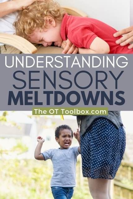 Sensory Meltdowns - The OT Toolbox Occupational Therapy Kids, Sensory Disorder, Sensory Therapy, Sensory Diet, Sensory Activities Toddlers, Sensory Overload, Sensory Integration, Sensory Issues, Smart Parenting