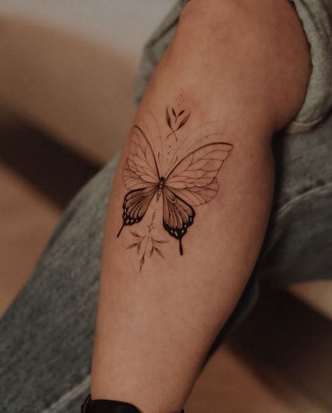 Butterfly Tattoos, Discreet Tattoos, Elegant Tattoos, Butterfly Tattoo, Leg Tattoos, Tattoos, Quick Saves