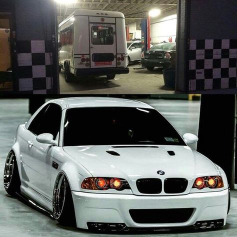 BMW E46 M3 white deep dish slammed stance Kereta Sport, E46 Touring, Bmw Old, Luxury Cars Bmw, Bmw 3 E46, Bmw E46 M3, Slammed Cars, Fantasy Cars, Bmw Wallpapers