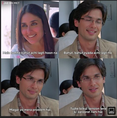 Welcome Movie Dialogue, Jab We Met Dialogues, Jab We Met Quotes, Jab We Met Aesthetic, Aditya Kashyap, Jab We Met, Iconic Movie Quotes, Vintage Bollywood Aesthetic, Bollywood Images