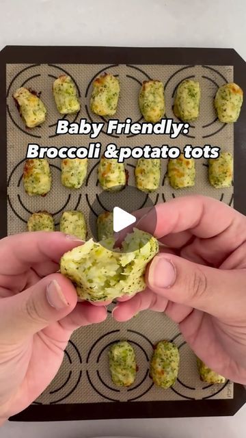 Dr Nina Tang(Hui) | Food for the littles | Family meals on Instagram: "Broccoli and potato tots | if you love potato gems, you’ll love this one. Hard to believe it’s made up of 3 ingredients only, or how much healthier it is compared to those in the stores. To make it crispier, turn the heat up to 220C for the final 5mins in the oven. Ingredients: - 3 medium potatoes boiled and mashed - 1.5 cups finely chopped broccoli (raw or frozen) - 1/2 cup shredded Parmesan or cheddar (Optional 1tsp garlic and onion powder) Mix all ingredients and bake at 190C for 25mins #broccolirecipes #potatorecipes #babyselffeeding #blwinspiration #babyledsolids #cookingforkids #babyfoodrecipes #toddlermealideas" Broccoli Potato Carrot Tots For Baby, Veggie Tots For Babies, Broccoli Recipes For Kids, Broccoli Tots For Babies, Potato Recipe For Toddler, Broccoli Tots Recipes, Quick Potato Recipes, Potato Gems, Baby Potato Recipes