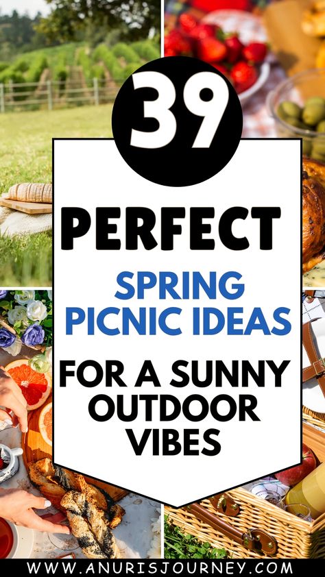 Enjoy the fresh air with these 39 perfect spring picnic ideas for a sunny outdoor vibe. From delicious snacks to cozy picnic setups, these ideas will help you create a relaxing and fun experience. Whether you're planning a romantic date or a family outing, these tips will make your picnic unforgettable. Spring Picnic Party, Spring Picnic Food, Spring Picnic Ideas, Cozy Picnic, Diy Smoothies, Outdoor Vibes, Vegetable Chips, Park Picnic, Picnic Birthday Party