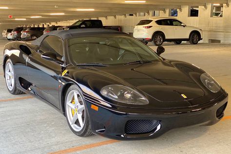 #Zero260 #ClassicCars # ClassicCar #CollectorCar #CollectorCars #DeliveredDaily #Ferrari #Ferrari360Spider #Ferrari360 Ferrari Spider, Ferrari 360, About Cars, Black Spider, Sophisticated Design, Spiders, Blending, Ferrari, Convertible