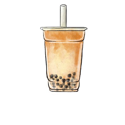 Taiwanese Tea, Grass Jelly, Tea Illustration, Cozy Art, Sweet Red Bean, Boba Drink, Unique Drink, Cute Doodle Art, Tea Art