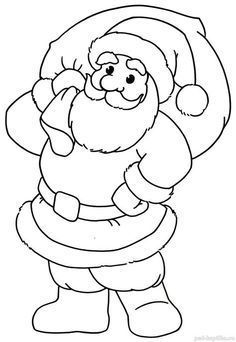 Traceable Christmas Drawings, Chismas Drawing, Merry Christmas Drawing Ideas, Drawing Santa Claus, Santa Claus Coloring Pages, Santa Claus Coloring, Santa Claus Drawing, Merry Christmas Coloring Pages, Diy Felt Christmas Ornaments