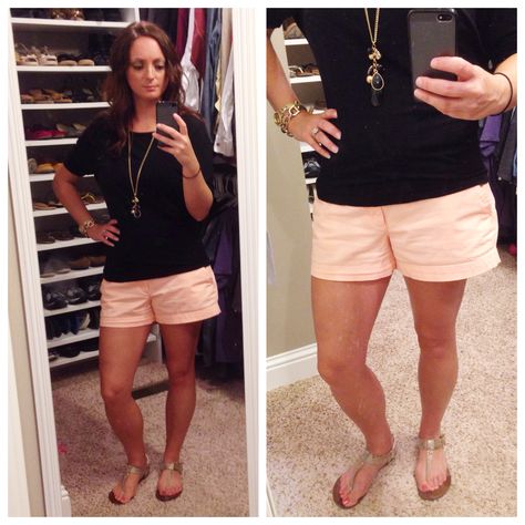 Peach shorts outfit Peach Shorts Outfit, Peach Shorts, Summertime Outfits, Shorts Outfits Women, Summer Shorts Outfits, Shorts Outfit, Up Shoes, Fashion Help, Dream Wardrobe