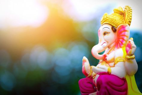 Lord ganesha ganesh festival Premium Pho... | Free Photo #Freepik #freephoto #gold #diwali #hands #face Ganpati Images, Ganesh Pic, Ganpati Invitation Card, Ganpati Photo, Ganpati Photo Hd, Grass Clipart, Bappa Photo, Ganesh Festival, Navratri Puja