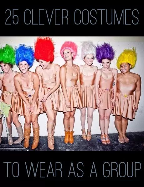 Best 80s Costumes, Funny Group Halloween Costumes, Troll Costume, 90s Halloween Costumes, Clever Costumes, Clever Halloween, 90s Halloween, Clever Halloween Costumes, Hallowen Costume