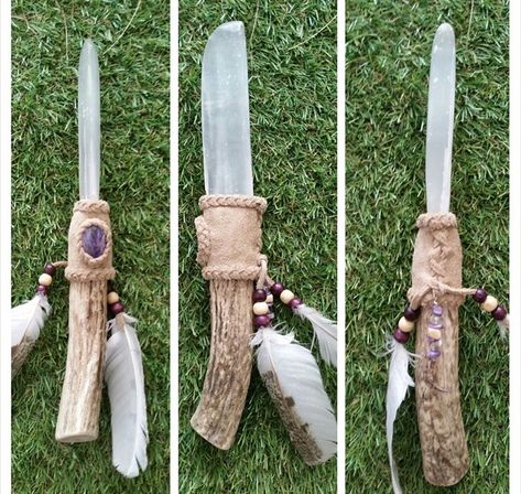 Selenite Wand Diy, Cosmic Decor, Smudge Fans, Owl Feathers, Feather Wand, Carved Antler, Crystal Wands, Witch Wand, Owl Feather