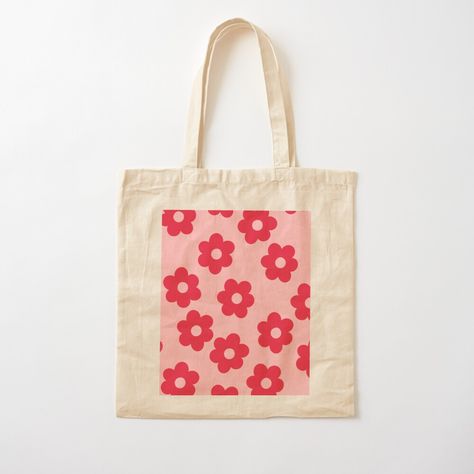 100% cotton reusable shopping carry bag with digital print on one side. Cute daisy print Spring Rectangular Cotton Canvas Bag, Casual Cotton Canvas Bag With Floral Print, Rectangular Cotton Canvas Bag For Spring, Pink Floral Print Cotton Bag, White Floral Cotton Canvas Bag, White Cotton Canvas Bag With Floral Print, Trendy Cotton Bags With Floral Print, Eco-friendly Cotton Canvas Bag With Floral Print, Trendy Square Cotton Canvas Bag