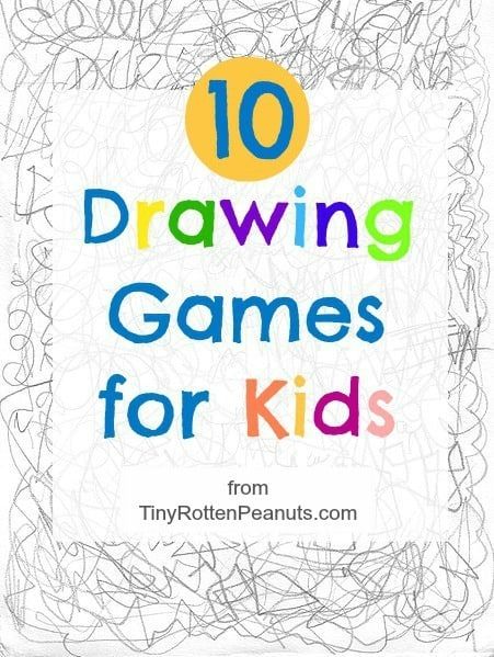 Quick And Easy Art Projects, Easy Art Projects For Kids, Art Games For Kids, Drawing Games For Kids, Art Projects For Kids, Easy Art Projects, Paper Games, Drawing Activities, Art Therapy Activities