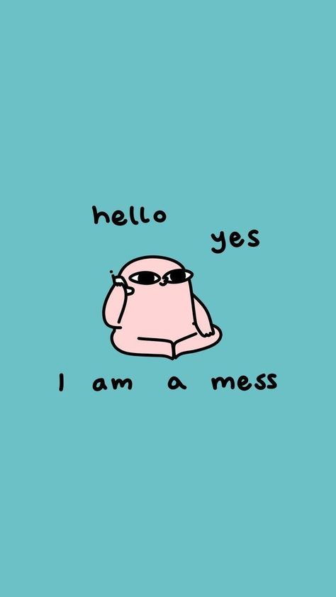 Introvert Wallpaper, Cheesy Compliments, Ketnipz Wallpaper, I Am A Mess, Cool Bean, Doodle Quotes, Introvert Humor, Iphone Wallpaper Kawaii, Words Wallpaper