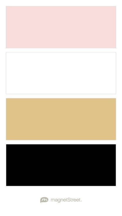 Blush Cream Black Bedroom, Blush Black And Gold Bedroom, Black White Brown Pink Bedroom, Blush Pink Gold White Color Palette Wedding, Black And Gold Complimentary Colors, Pink Gold Black Color Palette, Blush Pink Black And Gold Bedroom, Black White Blush Bedroom, Blush Pink Gold White Color Palette